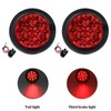 PSEQT 4" LED Round Stop Turn Tail Lights Trailer Truck