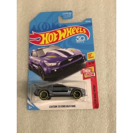 Hot Wheels 2018 Hot Wheels Then and Now 9/10 Custom '15 Ford Mustang purple New On Card B96