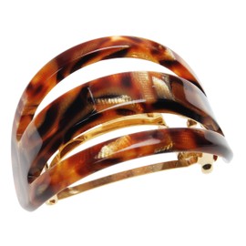 France Luxe Cutout Oval Ponytail Barrette - Africa