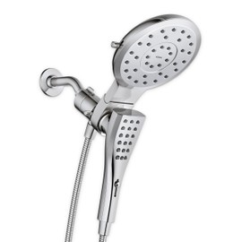 Moen Verso Chrome Round Rain Shower Head and Detachable Handshower Combination with Magnetix Docking System and 60-inch Metal Hose, 220C2