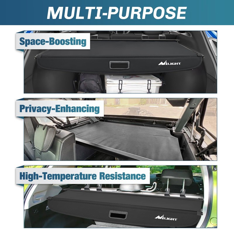 Nilight Trunk Cargo Cover for Nissan Kicks 2018 2019 2020