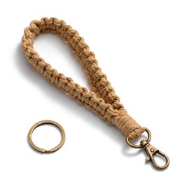MORSUNBELA Lanyard, Lanyards, Short Lanyard, Key Chain for Women, Lanyard Key Chain for Work Cards, Door Key (Grey), Curry-07, S