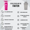 GYMSHAKER Protein Shaker with Powder Compartment 600 + 150 ml