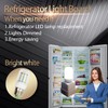 Fneiosg E26/E27 LED Refrigerator Light Bulb 3.5W, 40W Equivalent, Daylight
