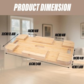 Wooden Resistance Band Foot Plate,Exercise Platform with Non-Slip Surface,4 Resistance Bands,for Home Gym,Full-Body Strength Training