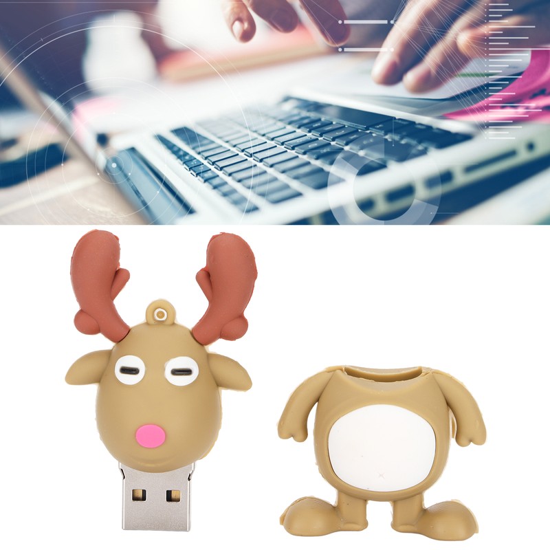 USB Flash Drive Lightweight Portable Safe Reliable Exquisite PVC Christmas
