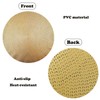 Spldsun Set of 4 Round Gold Place Mats, Gold Non-Slip