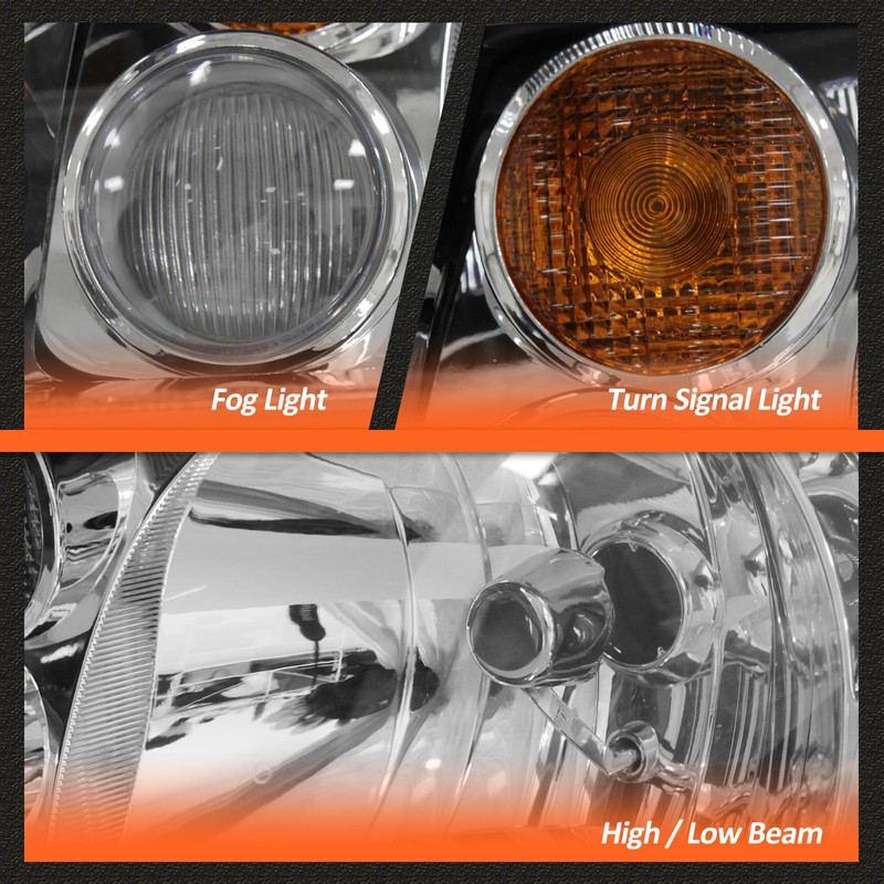 AXLAHA Headlight Assembly for 1999 2000 2001 2002 2003 2004