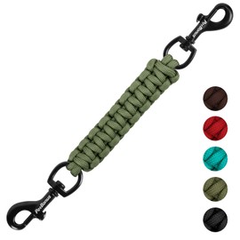 PetBonus Clip de Seguridad para Collar de Perro, Correa de Seguridad de Respaldo Hecha a Mano para Arnés, Collar de Púas, Conector de Correa con Broch
