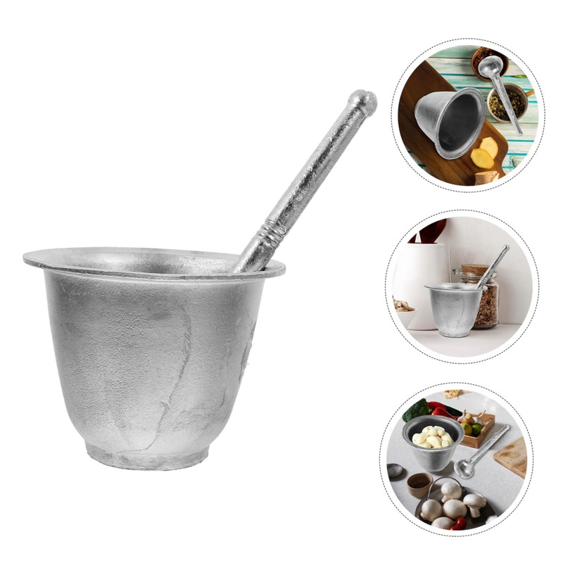 ABOOFAN 1Set Manual Garlic Spice Crusher with Pestle Ergonomic Potato