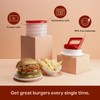 Tupperware Hamburger Press and 4-Container Set, Dishwasher Safe and BPA
