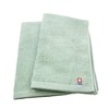 Imabari Towels, N Color, Face Towels, Green, Set of 2,
