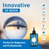 Bsrezn 200g UV Resin Kit with Light, Crystal Clear Solar