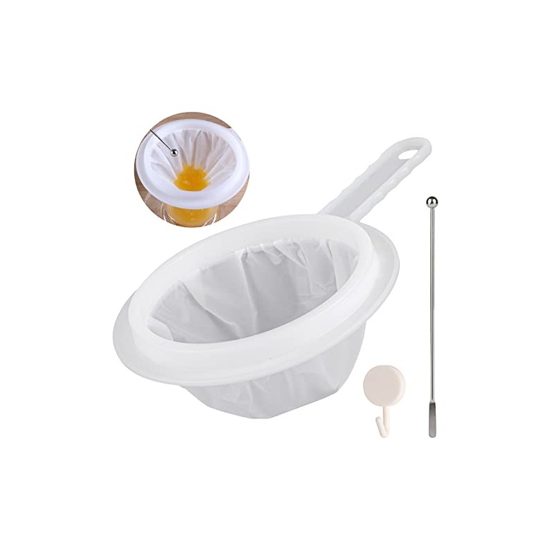 Fine Strainer, Hair Sieve Kitchen, 400/200/100 Mesh Kitchen Strainer, Plastic,