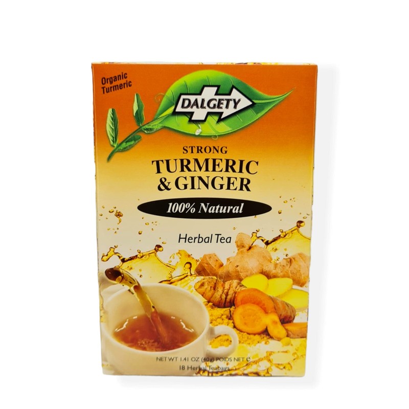 Dalgety Turmeric & Ginger Herbal Tea - 100% All Natural