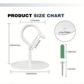 Taeekiy 2 Pcs White Ceilling Hooks for Hanging Plants Holder with Safety Buckle,Ceiling Decor Hook Heavy Duty,Metal Plant Hanger Indoor&Outdoor.Hooks for Hanging Plants,Wind Chime,Bird Feeders (White)