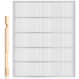 MorningRo 1 Pcs Metal Queen Excluder 1 Pcs Beehive Entrance Reducer for 10 Frame Hive Wood Hive Entrance Protector Separates Queen Bees for Beekeeping Separating Queen Bee from Honey