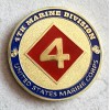 US MARINE CORPS - 4th MARINE DIVISION Challenge Coin with