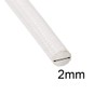 uxcell Insulation Braid Sleeve, 16.4Ft-2mm High Temp Silicone Fiberglass Sleeve