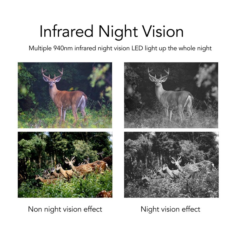 4K Trail Game Camera Night Vision 0.3s Trigger Time 120