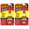 Flex Super Glue Liquid, 20 Gram Bottle, 2-Pack, Clear, Instant
