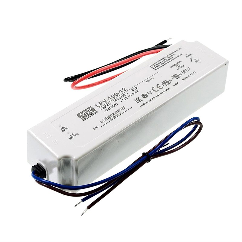 TorqCali LPV-100-12 (102W/12V/8.5A) Cost-Effective LED Waterproof Power Supply