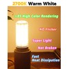 Xyanmc Big Size: 1.57x4.92 inchE26 150W Equivalent LED Candelabra Corn