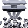 Rexka 30pcs Rocker Wheel Flare Moulding Clips Compatible with Jeep