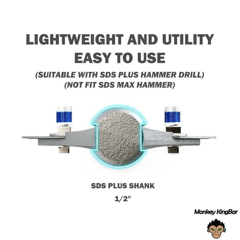 Monkey King Bar- Sds Plus Bits 4 Inch Wide -(4"x10")