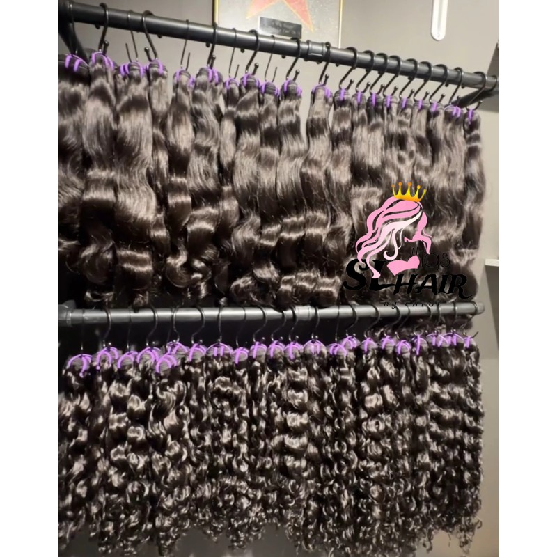 Raw Cambodian Human Hair Natural Wave 100 Unprocessed Raw Cuticle