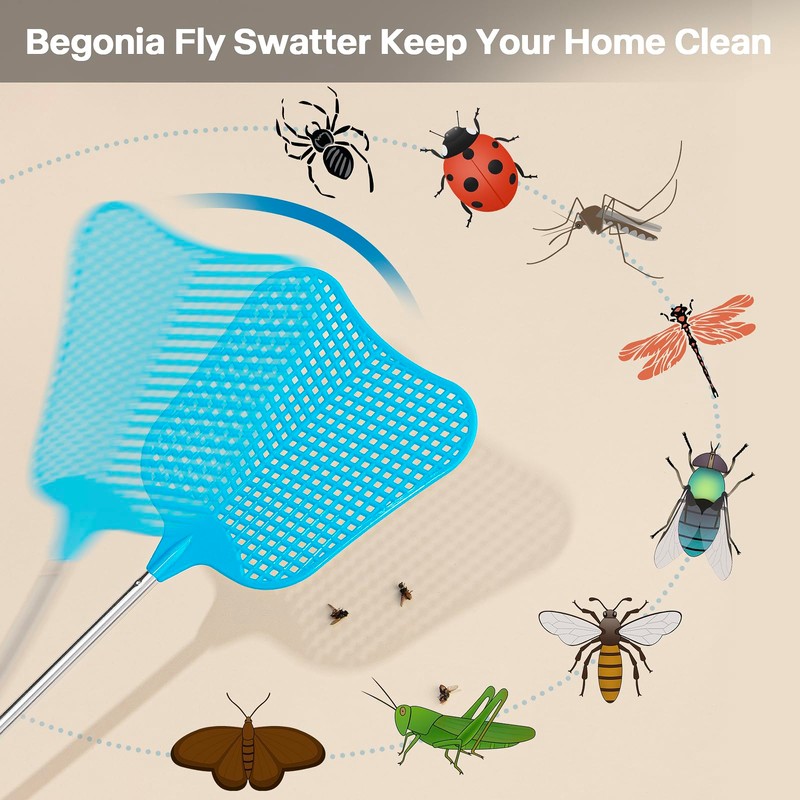 Telescopic Fly Swatter, Hiway 3 Pack Fly Swatter for Indoors