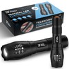 Elite Fusion Tactical LED Flashlight 2-Pack, High Lumens, 5 Light