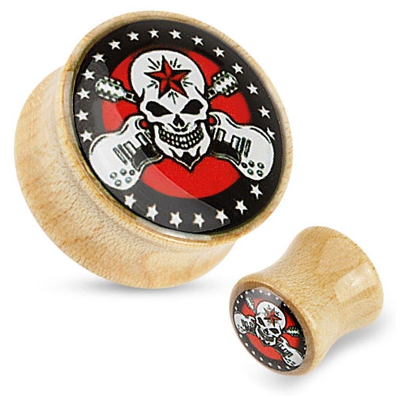 Coolbodyart Saddle Plug Rock Star Rebel Maple 8 Mm –