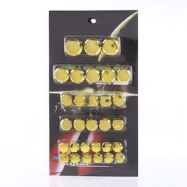 Motorcycle Bolt , 30Pcs Motorcycle Motorbike Screw Nut Bolt Cover Decoration For (Gold)