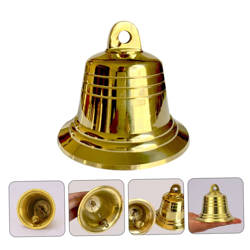 Levemolo Copper Bell Pendant Heavy Duty Metal Bell Excellent Resonance