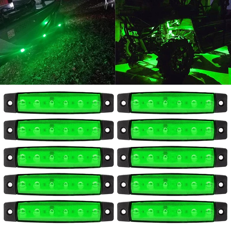 FXC 10x 6 LED Clearence Truck Bus Trailer Side Marker