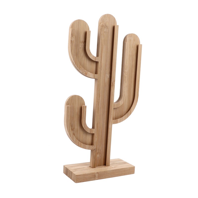 Wooden Coffee Capsule Holder Removable Coffee Pod Holder Cactus Shape