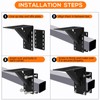 MECTL Frame Mounted Trailer Step,Boat Trailer Step,Supports up to 300