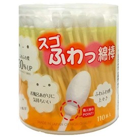 Sanyo Sugofuwa Cotton Swabs, Pack of 110 x 3
