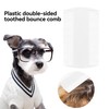 4 pcs Lice Combs,White Durable Double Sided Nit Comb,Dog Grooming