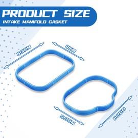 Wedcool Intake Manifold Upper and Lower Gasket Set, Tight Intake Manifold Rubber Sealing Compatible for 2011-2019 Cherokee Chrysler 300 Dodge Jeep 3.2L 3.6L, Replaces# 5184562AC 5184331AC MS97204