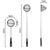 Square Fishing Net with Telescopic Handle, Stainless Pond Net, for