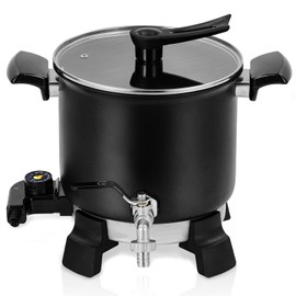 Garvee 5.8 QT Professional Wax Melter: Precision Pour Spout, Temperature Control, and Easy-Clean Design for Candle and Soap Making