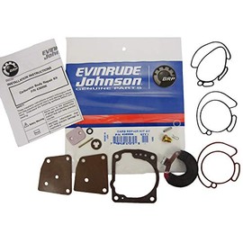 OEM BRP Johnson Evinrude Complete Carburetor Kit with float 115 Hp 60 degree 1995-02 (4 CYL) OEM# 438996 435442 436852