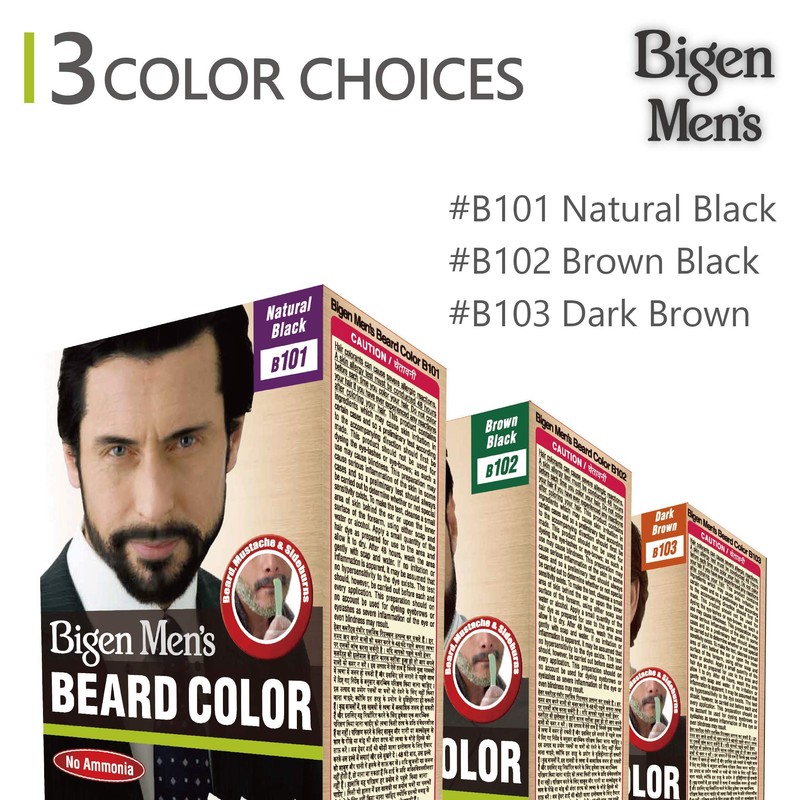 Hoyu Co. Bigen Men's Beard Colour Brown Black B102