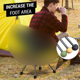 4pcs Moon Chair Foot Cover Camping Chair Foot Protectors Stabilizing Rubber Ball Feet Pad