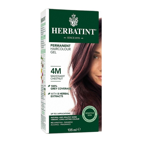 Herbatint Permanent Hair Colour Gel Mahogany Chestnut 4M 135mL