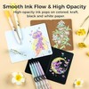 Ohuhu Gel Ink Pens: 12 Pack Extra Fine Point Opaque