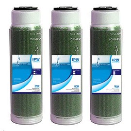 IPW Industries Inc-Compatible with Aquatic Life Reverse Osmosis Deionization (RODI) 10inches Resin Cartridge 3-Pack