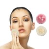 Body Powder Puff and Container,Soft Powder Puff,Glass Box for Dust